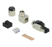 Delock Montaggio campo Plug RJ45 Cat.6A metallo ad angolo 1 x RJ-45 86289