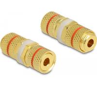 Delock Morsetto da palo adattatore audio a morsetto da palo per installazione, anello di colore rosso NEW