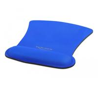 Tappetino per mouse ergonomico Delock con supporto per polso blu 255 x 207 mm
