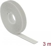 Delock Nastro in velcro su rotolo L 3 m x L 13 mm grigio NEW