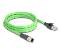 Delock Netzwerkkabel M12 m zu RJ-45 Cavo Rete UTP 2 m 4-pole 80427