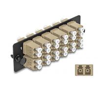 DELOCK 66932 - Pannello adattatore per fibra ottica, 12 porte, LC Duplex OM1 /