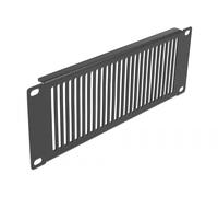 Delock Pannello armadio di rete 10″ con prese d'aria verticale 2U nero