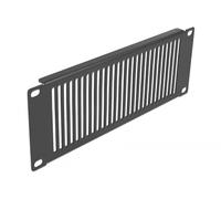 Delock Pannello armadio di rete 10″ con prese d'aria verticale 2U nero