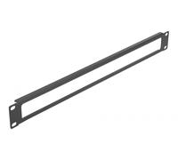 Delock Pannello armadio di rete 19″ con apertura 1U nero