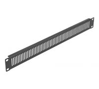 Delock Pannello armadio di rete 19″ con prese d'aria verticale 1U nero