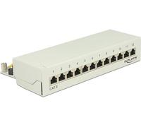 Delock Pannello patch desktop 12 porte Cat.6 grigio (87292) NEW