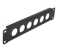 Delock Pannello patch di tipo D da 10 pollici, 6 porte, nero