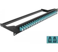 Delock Pannello patch in fibra ottica da 19" a 24 porte LC duplex acqua NEW