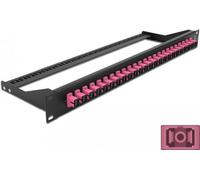 Delock Pannello patch in fibra ottica da 19" a 24 porte SC Simplex viola NEW