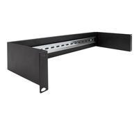 Delock Pannello su guida DIN da 19? 2U nero Guida per cavo Supporto 66884