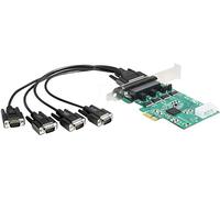 DELOCK PCI Express Map > 4 x Seriell RS-232 High Speed 921 K with Power Supply