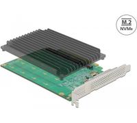 DeLOCK PCI Express x16 Card to 4 x internal NVMe M.2 Key M - Bifurcation Lagringskontrol NEW