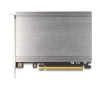 DeLOCK Scheda PCI Express x16 a 4 x interno NVMe M.2 Chiave M con dissipatore di calore - Biforcazione (LxP 145 x 111 mm)