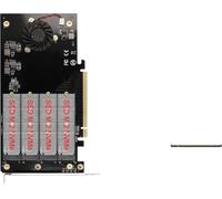 Delock PCI Express x16 - Scheda 4 x interna NVMe M.2 Key M