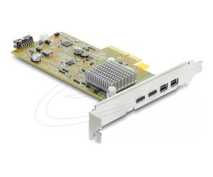 Delock PCI Express x4 Karte zu 2 x extern USB Type-C? 40 Gbps (DP Alt Mode) Buchse ? Low Profile Formfaktor (91372)