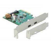 DELOCK PCI Express X4 Scheda a 2x SUPERSPEED esterno USB Type-C NEW