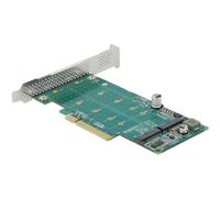 Delock PCI Express x8 Karte zu 2 x intern NVMe M.2 Key M Bifurcation 89045