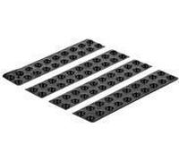 Delock piedini in gomma rotondi autoadesivi 6 x 2 mm 80 pezzi neri