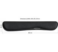 Delock poggiapolsi per tastiera / notebook nero NEW