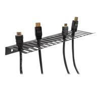 Delock Portacavo 325 x 90 mm per il montaggio a parete nero Supporto 66728