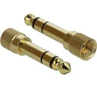 Delock Prolunga del cavo a spirale da 3,5 mm a 3 pin da spina jack a presa jack con adattatore a vite da 6,35 mm 5 m NEW