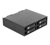 DeLOCK Rack mobile 5,25 per 4 x SSD 2,5 U.2 NVMe con vassoi bloccabili - Nouvo