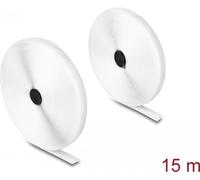 Delock resistente nastro a strappo con adesivo e nastro in pile L 15 m x L 20 mm bianco NEW