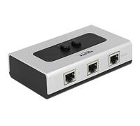 87673 hub di interfaccia 1000 Mbit/s Nero, Grigio, Interruttore grigio/Nero, RJ-45, 1000 Mbit/s, Nero, Grigio, Plastica, 68 mm, 112 mm