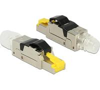 DELOCK 86485 - Connettore RJ45 per montaggio sul campo, Cat. 8, in metallo