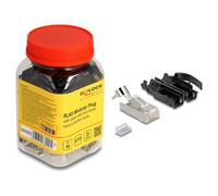 Delock RJ45 maschio modulare con scarico della trazione Cat.6A e 66990