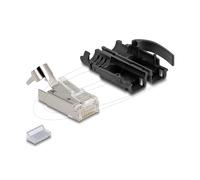 DeLOCK RJ45 Modular Male with Cat.6A Strain Relief and Robust Bend Protectors Se
