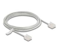 Delock RJ45 Netzwerkkabel Cat.6 UTP Ultra Slim grau con kurzen 80770
