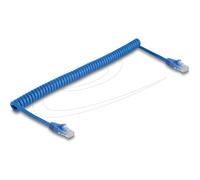 Delock RJ45 Spiralkabel Stecker zu Cat.6 UTP Cavo Rete 0,6 m 90197
