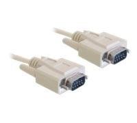 Delock RS-232 2m Beige 2 m DB-9 DB-9 Maschio Maschio Cavo 82981