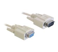 DeLOCK RS-232 3m cavo seriale Beige SUB-D 9
