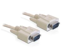 DeLOCK RS-232, 5m Sub-D9 Beige