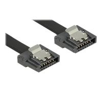 Delock SATA 6 Gb/s Kabel black FLEXI Cavo Digitale/dati 1 m 7-pole 83843