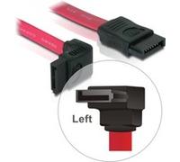 Delock SATA Cable 0.3m 0,3 m Rosso left / straight 84249