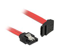 DeLOCK SATA III/SATA III, 0.2 m Cavo SATA 0,2 m SATA 7-Pin Nero, Rosso