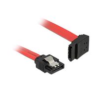 DeLock Cavo SATA III/SATA III 0,2 m 7-pin Nero/Rosso