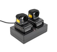 DeLOCK Scanner di codici a barre anulare 1D e 2D con 2,4 GHz o Bluetooth (2 pezzi) + base di ricarica