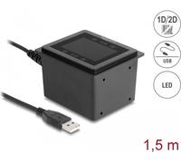 Delock Scanner di codici a barre USB 1D e 2D cablato per installazione fissa - versione tedesca