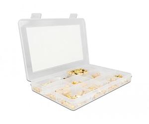 DeLOCK Scatola a crimpare 120 Pezzi 50 Ohm con connettori SMA, SMB e RP-SMA Marca