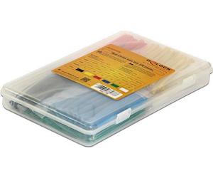 Delock Scatola assortimento di guaine termorestringenti, tasso di restringimento 2:1, colorate 230 pezzi NEW