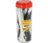 Delock scatola di assortimento di fascette per cavi 600 pezzi nero / bianco NEW