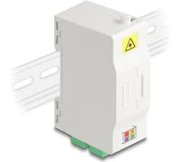 Delock Scatola di connessione in fibra ottica per guida DIN con supporto di giunzione NEW
