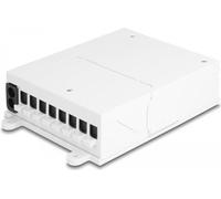 Delock Scatola di distribuzione interna LWL FTTH per montaggio a parete 8 porte bianca
