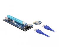 DeLOCK Scheda di adattamento PCI Express x1 a x16, con cavo USB di 60 cm - Nouvo