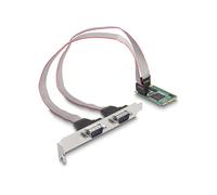 DeLOCK Scheda Mini PCIe a piena altezza con 2 x Serial RS-232 D-Sub, 9 pin - Nouvo